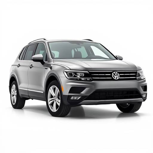 Volkswagen Tiguan gris, SUV familiar con amplio espacio interior y diseño moderno.